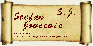 Stefan Jovčević vizit kartica